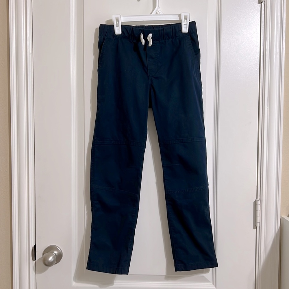 New Cat & Jack boys straight fit pull on navy pants sz 10